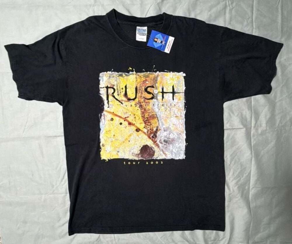 Vintage 2002 Rush Vapor Trails Tour T-Shirt Size Large